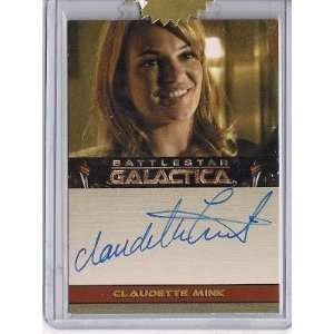 CLAUDETTE MINK RAZOR BATTLESTAR GALACTICA AUTOGRAPH