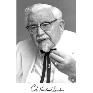 Col. Harland Sanders Kentucky Fried Chicken Founder Reprint Autograph 