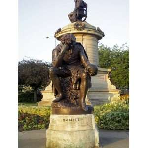 Statue of Hamlet with Statue of Ronald Gower Behind, Stratford Upon 