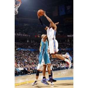  Orleans Hornets v Oklahoma City Thunder Russell Westbrook and David 