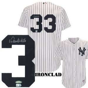 David Wells signed New York Yankees Majestic Pinstripe Authentic 