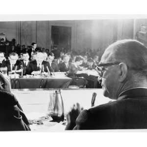  1968 photo [Sec. Of State Dean Rusk testifying about the 
