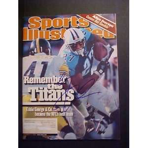 Eddie George Tennessee Titans Autographed November 13, 2000 Sports 