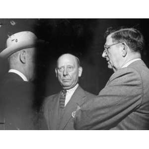  Murray, Frank Hague and Edward J. Kelly Talking at the 