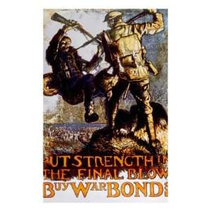  World War I British War Bonds Poster by Frank Brangwyn 