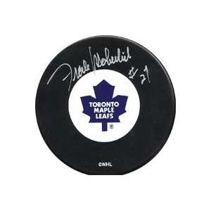  Frank Mahovlich Autographed Puck