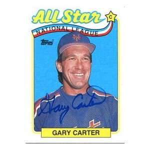 Gary Carter Autographed 1989 Topps Card