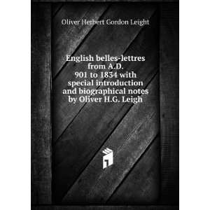   notes by Oliver H.G. Leigh Oliver Herbert Gordon Leight Books