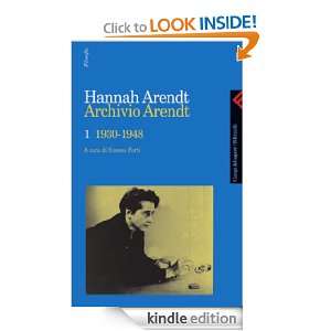 Archivio Arendt 1 (Campi del sapere) (Italian Edition) Hannah Arendt 