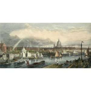  Thames Embankment Etching Andrews, George Henry Prior, T A 