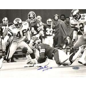 Herman Edwards Autographed 11 19 78 Miracle In The Meadowlands B/W 