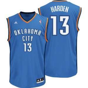James Harden Jersey adidas Blue Replica #13 Oklahoma City Thunder 