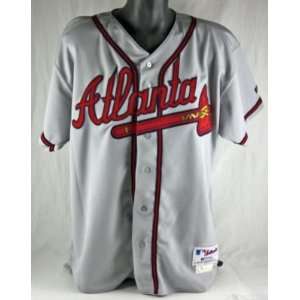 JOHN SMOLTZ AUTHENTIC GAME USED BRAVES ROAD JERSEY