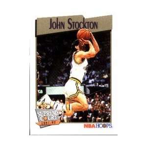  1991 92 Hoops #500 John Stockton Supreme Court Sports 