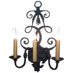 Laura Lee Fleur De Lis 3 Light 26 High Wall Sconce