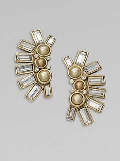 ABS by Allen Schwartz Jewelry   Semi Circular Earrings