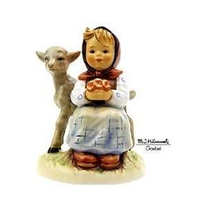  Hummel Figurine   Good Friends   Girl with Lamb / Animal 