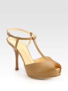 Giuseppe Zanotti   Snake Print Leather T Strap Platform Sandals   Saks 