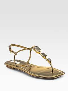 Prada   Jeweled Sandals    