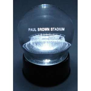 PAUL BROWN STADIUM ETCHED IN CRYSTAL