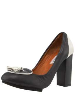 Black Colorblock Pump  