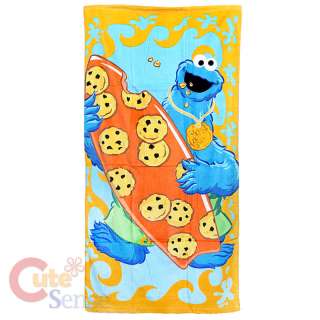 Sesame Street Cookie Monster Beach / Bath Towel 30x60  