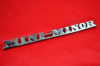 MINI MINOR METAL OEM Emblem Badge Decals M066  
