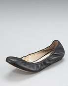 Delman Crinkled Ballerina Flat   