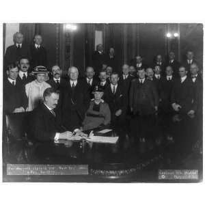 Governor Peter Norbeck signing the bone dry law, 1917  