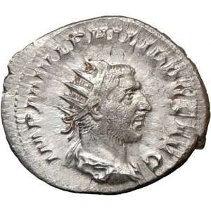 PHILIP I Arab 246AD Ancient Authentic Silver Roman Coin ANNONA Wealth 
