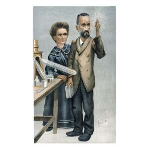  Marie And Pierre Curie Giclee Poster Print