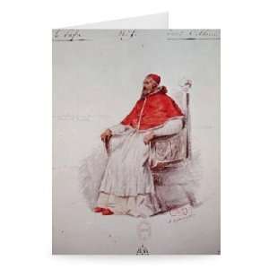 Costume design for the Pope Clement VII in   Greeting Card (Pack of 