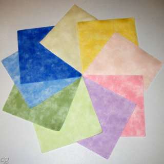   Charm Pack Pastel Tonal 42 Squares 5 Inch 10 Colors Quilt Fabric