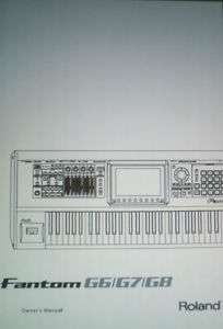 ROLAND FANTOM G6 G7 G8 KEYBOARD OWNERS MANUAL BOUND EN  