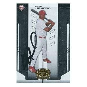 Ryan Howard Autographed 2004 Donruss Leaf Certified Materials No.197 