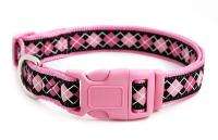 Douglas Paquette Dog Collar Hearts Pink  