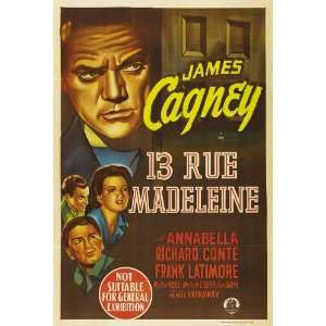  13 Rue Madeleine (1946) 27 x 40 Movie Poster Style B