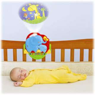Fisher Price Luv U Zoo Baby Crib n Go Projector Soother Infant Musical 