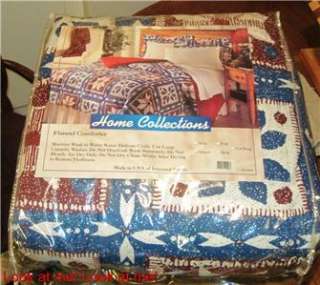 Home Collection Queen Flannel Comforter New in Bag  