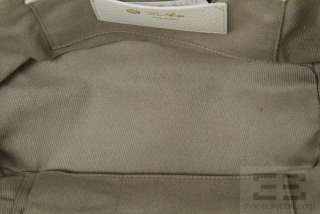   Piana White Pebbled Leather Gold Hardware Flap Front Handbag  
