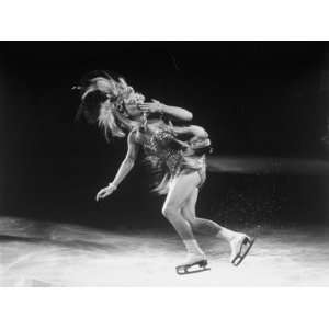  Figure Skater Sonja Henie in Costume Blowing Kisses to Her 