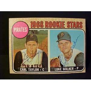  Carl Taylor & Luke Walker Pittsburgh Pirates #559 1968 