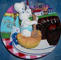 Danbury Pillsbury Doughboy Plate Tunnel of Fudge Cake  