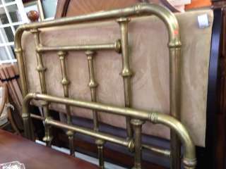 Antique FULL Brass Bed with Iron Side Rails  