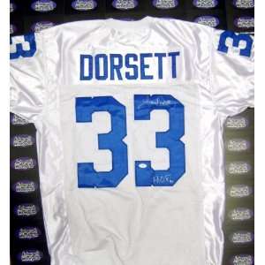 Tony Dorsett autographed Football Jersey HOF 94 (Dallas Cowboys) SIZE 