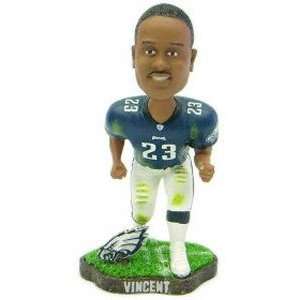  Troy Vincent Game Worn Forever Collectibles Bobblehead 