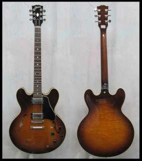 used gibson es custom st semi hollow body electric guitar maple body 