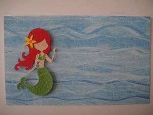 HANDMADE GIFT CARDS (5) / MERMAID PAPER DOLL / CRICUT  