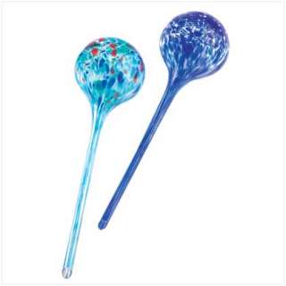 DECORATIVE GLASS GARDEN PLANT WATERING GLOBE STAKES  