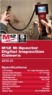   Digital Inspection Camera and 2401 M12 Compact Screwdriver Combo Kit